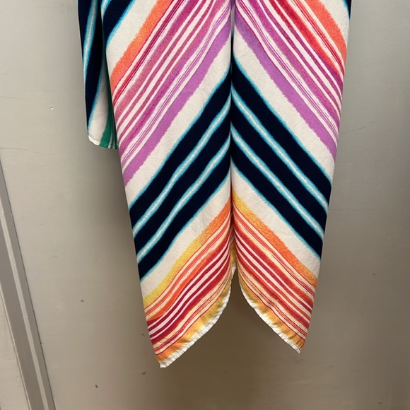 Tommy Bahama Rainbow Chevron Maxi Scarf Dress Swim Cover-Up Size L/XL - Picture 8 of 11
